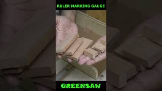 diy ruler marking gauge new #greensaw #markingguge #rulermarkinggauge