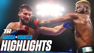 Efe Ajagba Guido Vianello Throw Down Fight Highlights