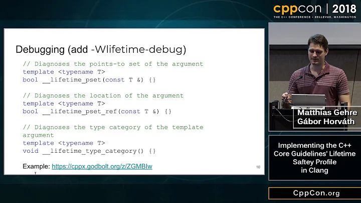 CppCon 2018: “Implementing the C++ Core Guidelines’ Lifetime Safety Profile in Clang”