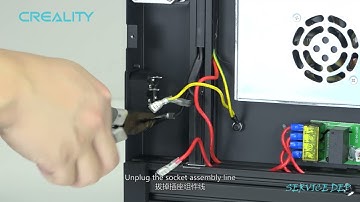 Service tutorial CR 10 Smart the socket and switch replacement