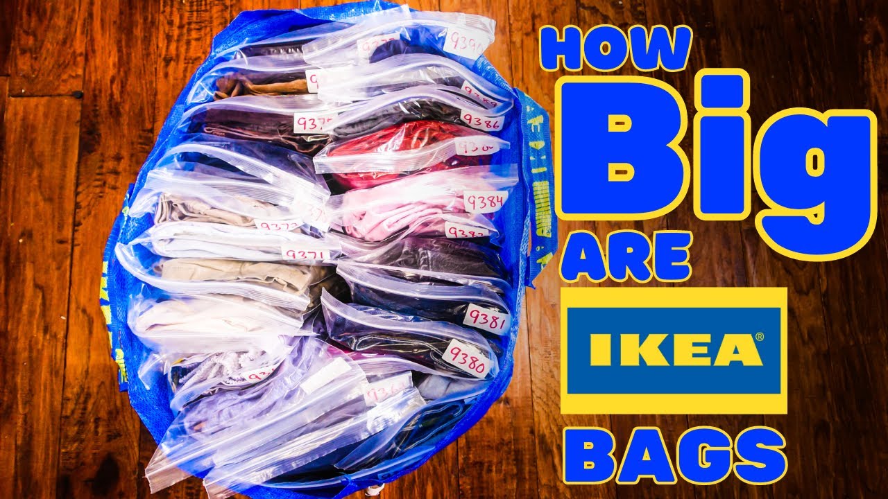 How Big are Ikea bags? eBay Item Storage Reseller Bag. YouTube