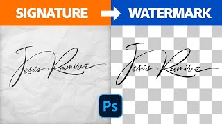 Turn Your Signature Into a Watermark in Photoshop! [Easy Photography Logo] screenshot 2