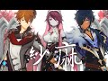 【MMD Genshin Impact】 紗痲 【Rosaria, Kaeya, Childe】