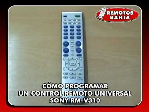 CÓMO PROGRAMAR UN CONTROL REMOTO UNIVERSAL SONY RM-V310 UNIVERSAL REMOTE CONTROL PROGRAMMING FOR TV