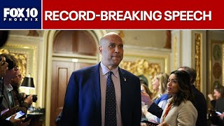 Famous Cory Booker breaks record for longest Senate speech l FOX 10 Phoenix Wealth