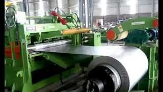 Automatic Coil cutting shear straightening production line and cut to steel coil cut length line