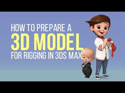 How to prepare a model for rigging in 3ds max