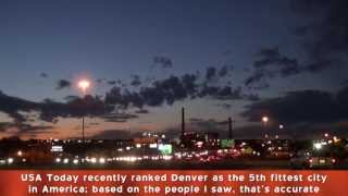 1305 Denver Colorado  I25 North and South at Nightfall