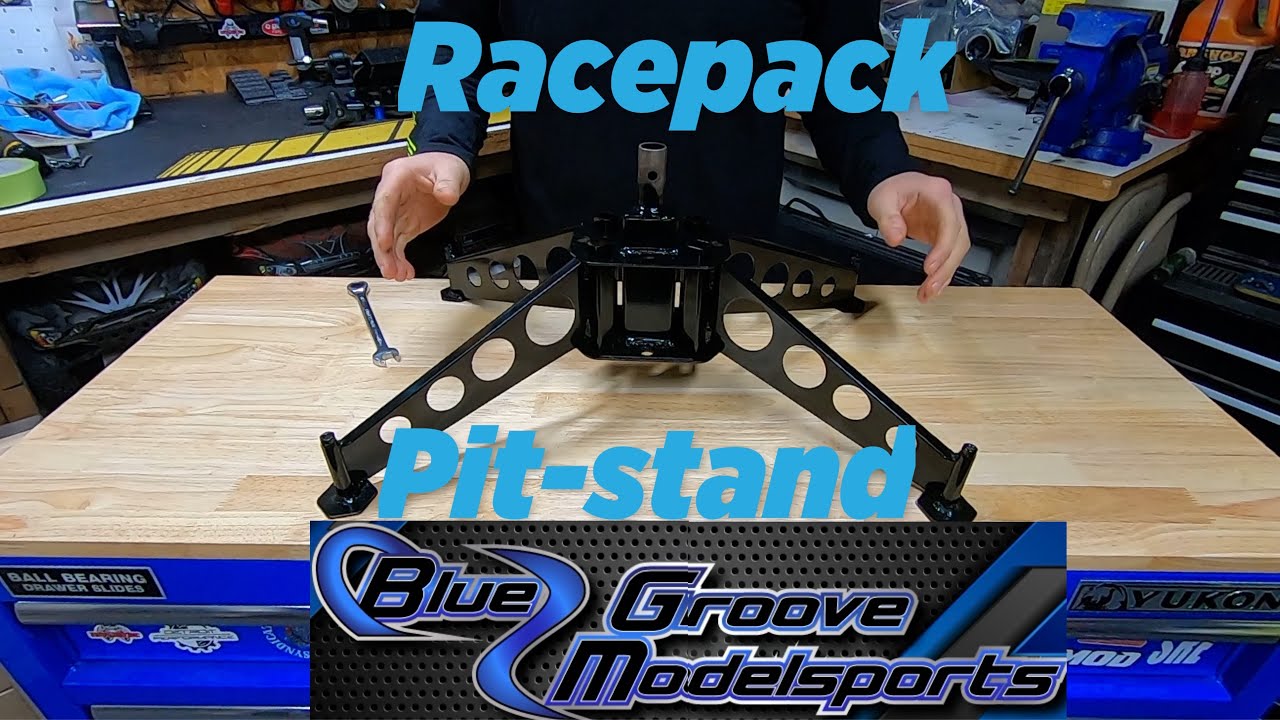@bluegroovemodelsports9650 race pack pit stand overview and assembly ...