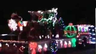 Santa Around Town Deer Park vol. fire dept. 2013 Video#3