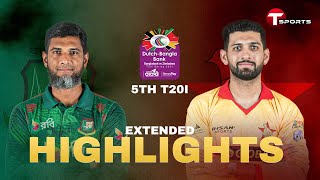 Extended Highlights | Bangladesh vs Zimbabwe | 5th T20i | T Sports screenshot 4