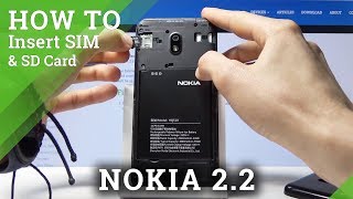 How to Insert Nano SIM Card to NOKIA 2.2 – Micro SD Installation Guide. screenshot 4