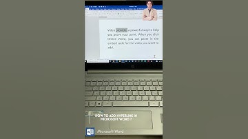How to add hyperlink in Microsoft Word?