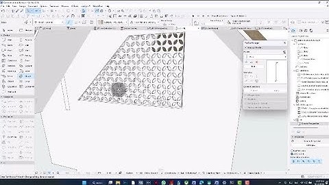 how to make custom perforated walls on Archicad