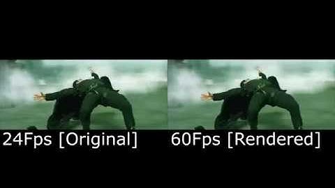 The Matrix - rooftop showdown [24fps vs 60fps] comparison