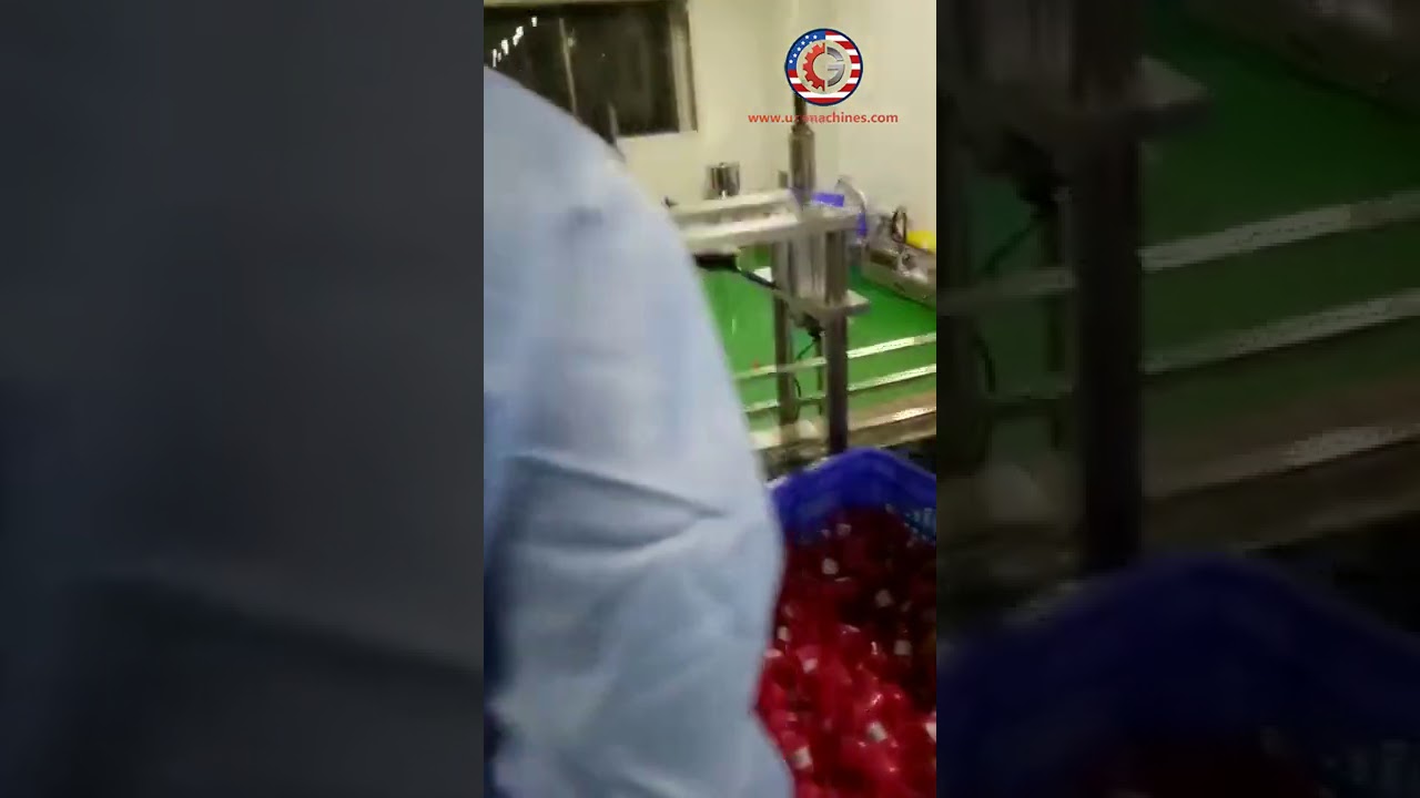 Automatic makeup remove liquid filling machine with bottle cap pressing machine