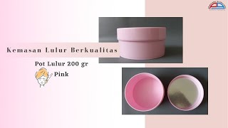 Pot Lulur Pink 200 gr kemasan lulur dan masker
