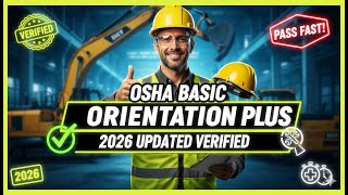 OSHA Basic Orientation Plusspanish  english Latest Update Guaranteed Success video