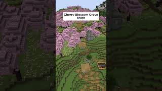 BEST Minecraft 1.20 Seed! - Cherry Grove Biomes, Villages and Ravines #shorts