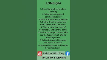 BANKING Guess Paper 2023 | XII Commerce | 100% Guaranteed