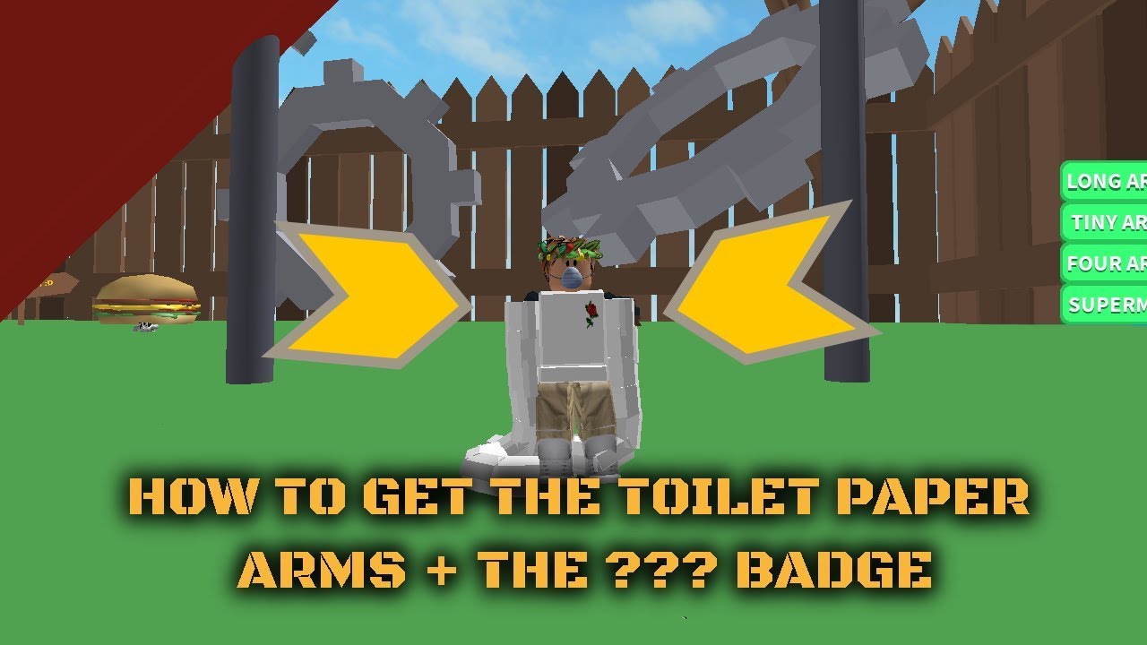 Roblox Noodle Arms How To Get Toilet Paper