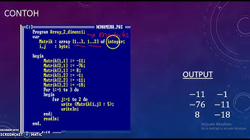 Program Pascal Array