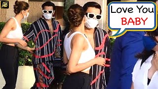 Ranveer Singh Wears FUNNY SUIT As He KISSES & Sees Off Wife DEEPIKA PADUKONE As She Leaves For Shoot