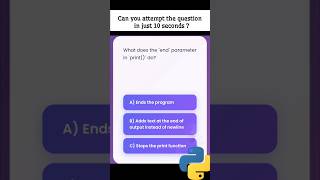Solve 1 Python MCQ Daily, You will get results on your interview day | Python DSA Prep