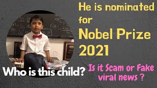 Soborno Isaac Bari I A child Nominated for Nobel Prize 2021, #Youngest_Professor_in_the_world, #1