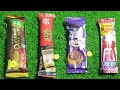 Satisfying video Asmr rainbow colour lollipops unboxing chupa chups with dairy milk ASMR