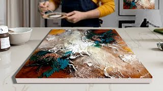 Mastering TEXTURED ABSTRACT Art / ACRYLIC Painting Tutorial / Palette Knife 