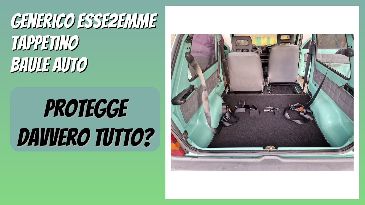 RECENSIONE (2026) : Generico ESSE2EMME Tappetino Baule Auto. DETTAGLI