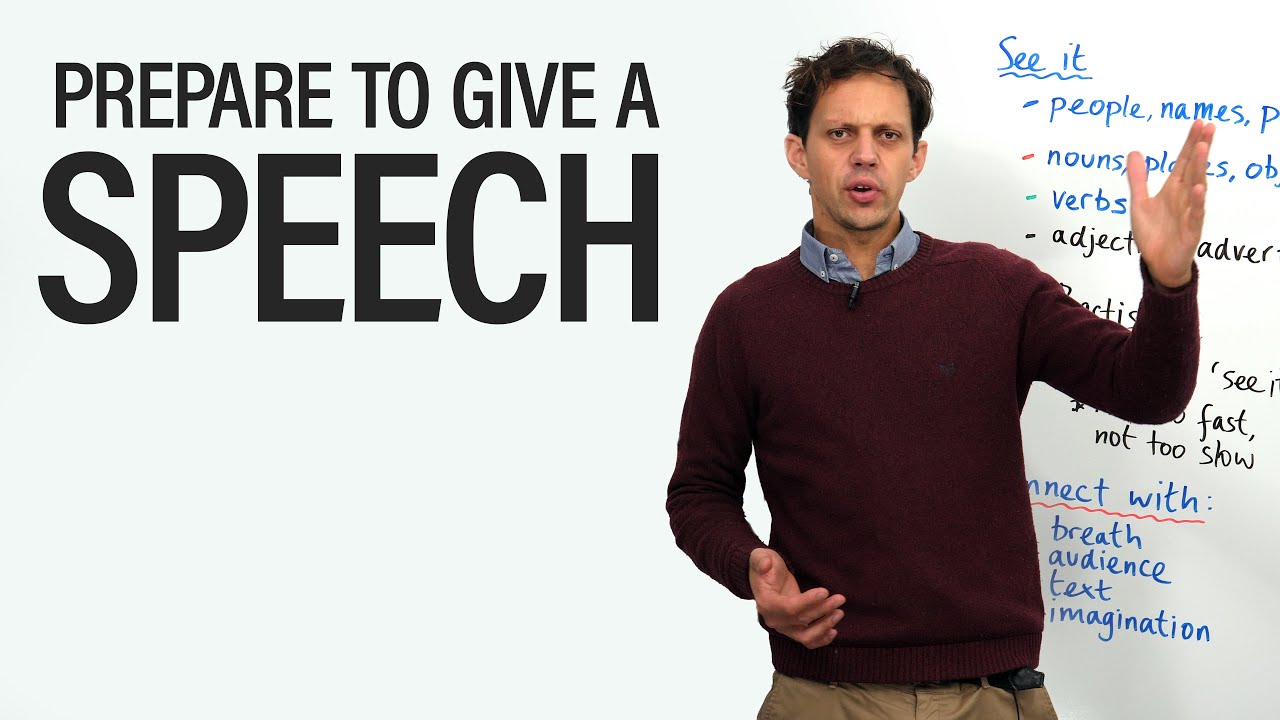 how to give a speech youtube