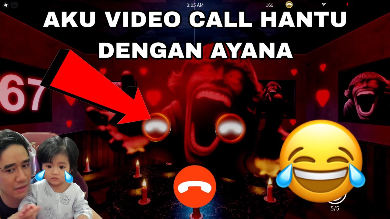 AKU VIDEO CALL HANTU DENGAN AYANA 😂😈
