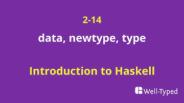 02-14 data, newtype, type (Introduction to Haskell)