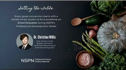 Email & Networking Workshop with Dr. Christina Wil...