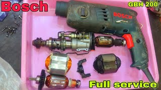 Repair bosch hammer drill GBH 200/GBH2 18E | how to repair hammer drill |  repair Bosch @hammer drill - YouTube