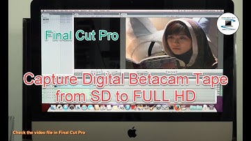 How to capture " from SD to HD Digital Betacam Tape " by AJA IO HD in Final Cut Pro.