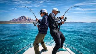 DOBLETE de Pesca || caña HOWK LITTEL TUNY 76 vs YellowTail en Sonora Mexico.