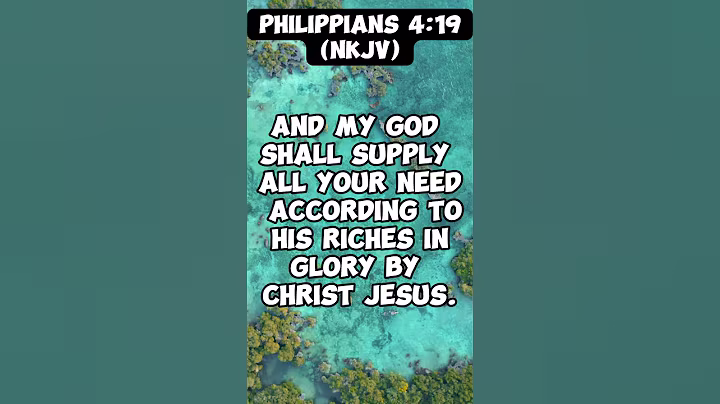 Philippians 4:19 NKJV September 14th 2025 #Bible #Christian #shorts