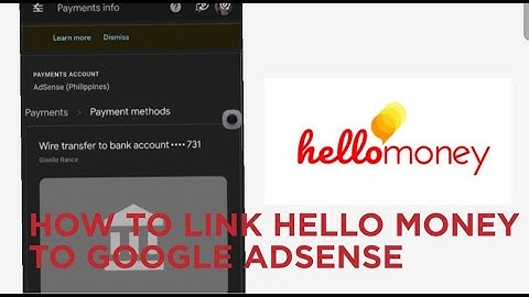 HOW TO LINK HELLO MONEY TO GOOGLE ADSENSE