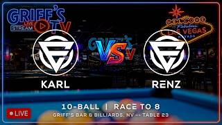 KARL vs RENZ - GRIFF'S BAR & BILLIARDS - TABLE 23 | EvoSports