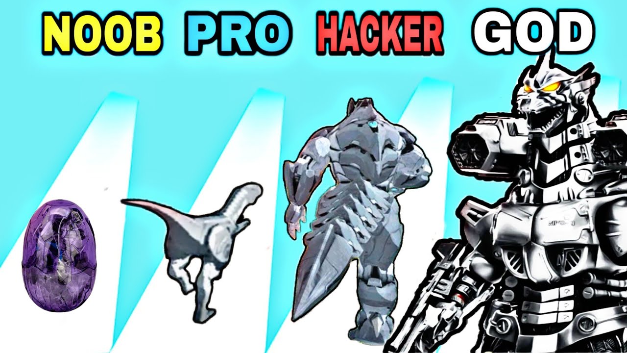 NOOB vs PRO vs HACKER vs GOD in Kaiju Run