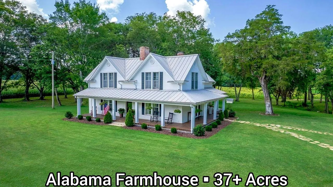Продаётся фермерский дом в Алабаме | Более 37 акров | Продажа земли в Алабаме | Озеро | Пруд | Ру...