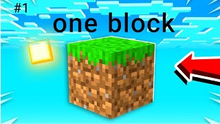 Minecraft but it's one block|cookie boy|#1