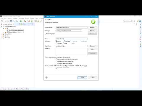 Generator Password in java projects 1