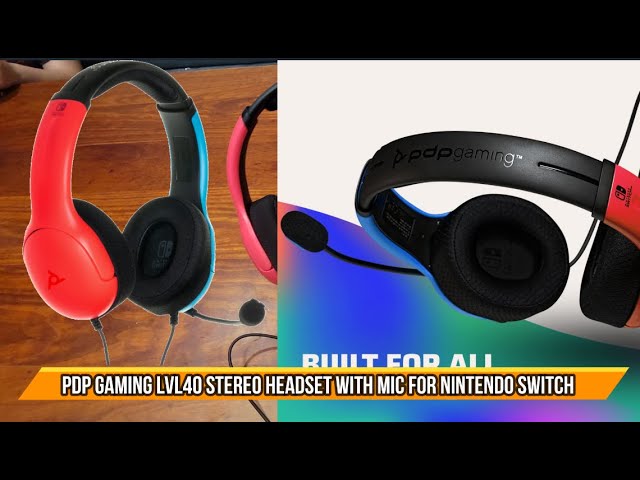 PDP Gaming LVL40 Stereo Headset with Mic for Nintendo Switch 