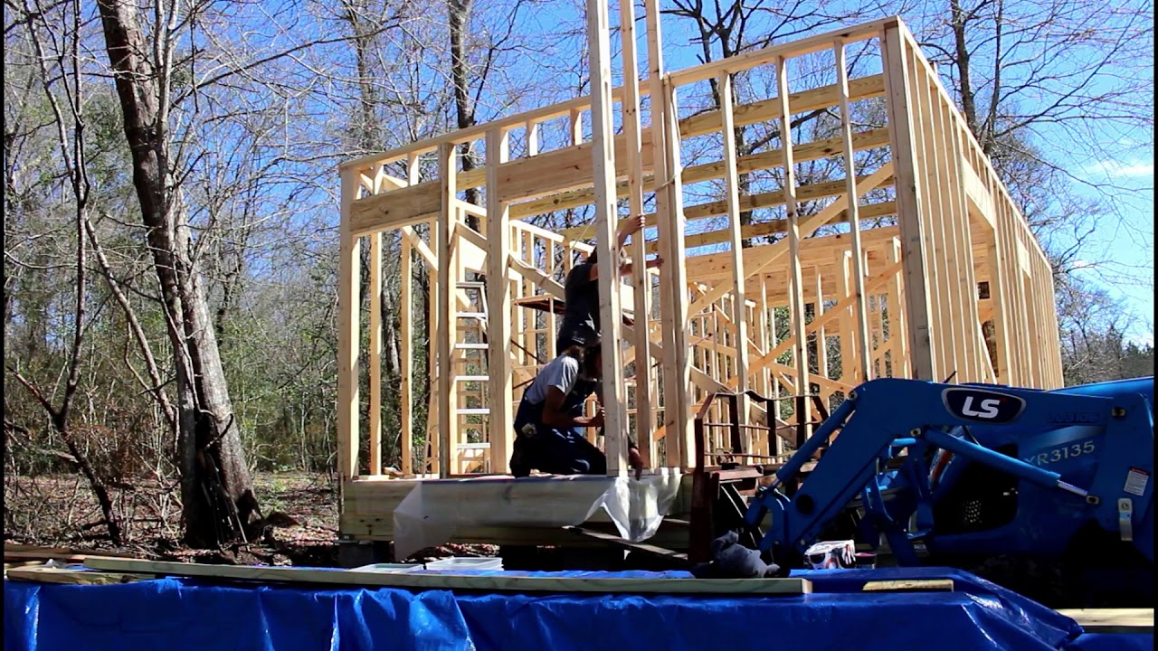 Off Grid Cabin Build | Framing the CHIMNEY | Episode 5 - YouTube