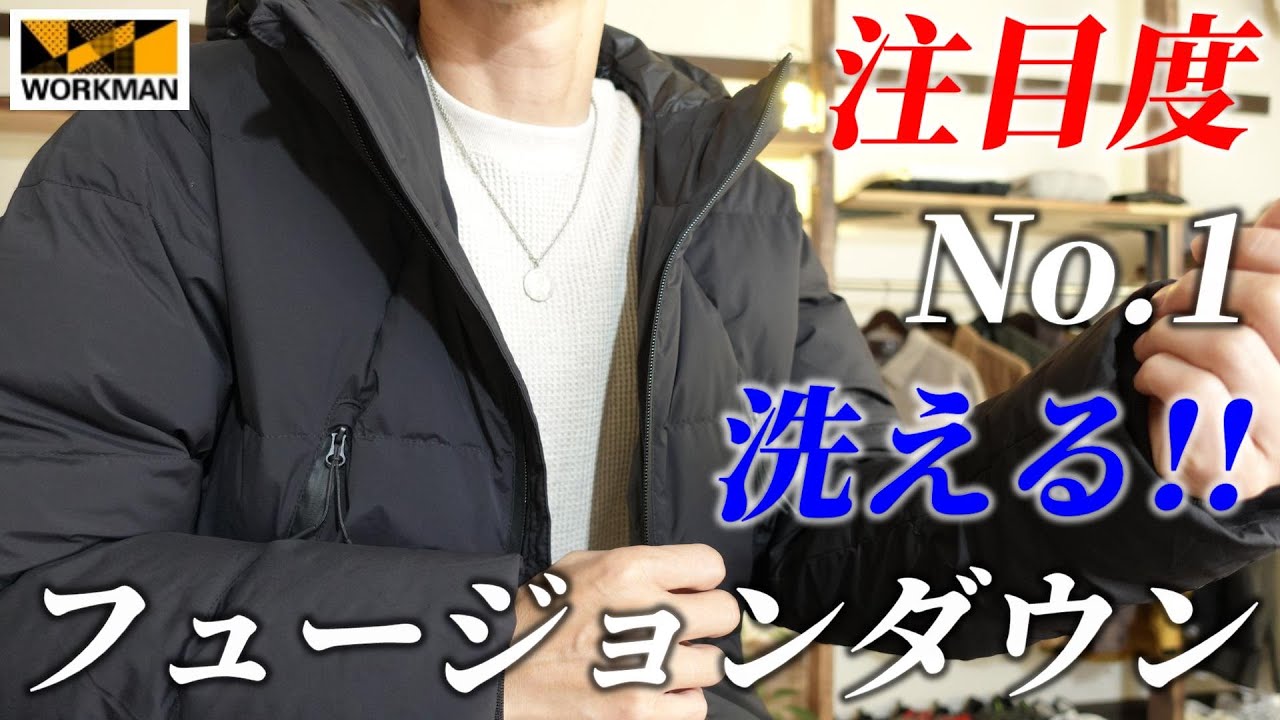 ワークマン】注目度No.1！！「洗えるフュージョンダウンフーディ 