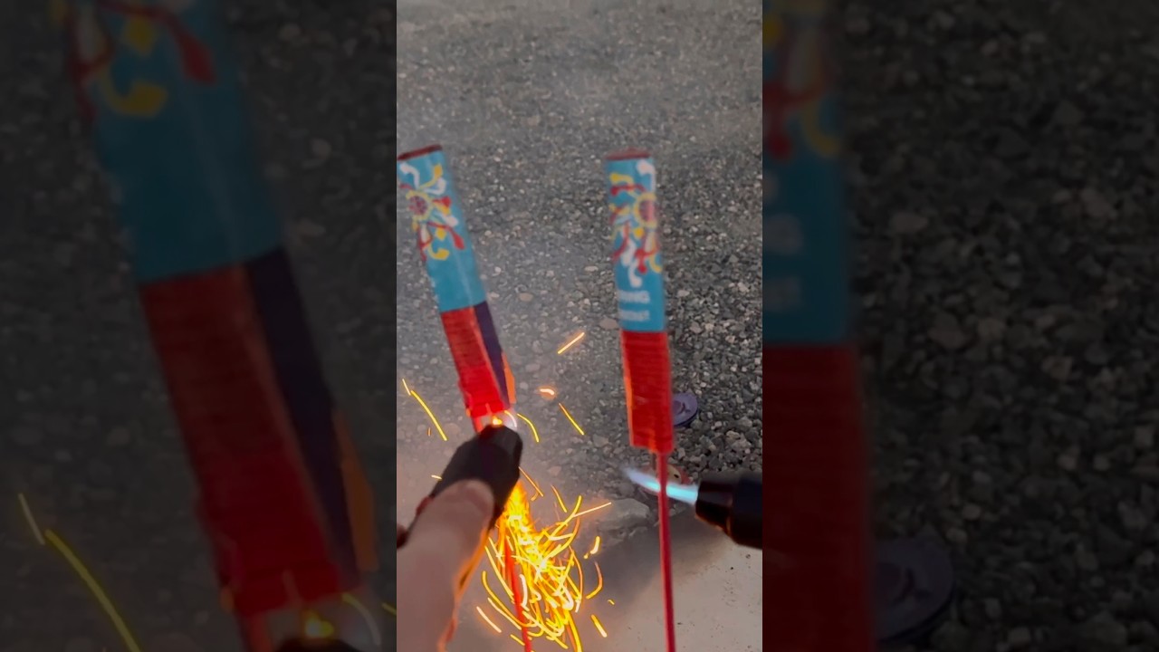 Lighting VINTAGE Bottle Rockets 